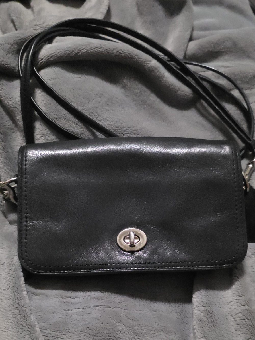 Coach Legacy Black Leather Crossbody